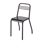 Chaise en acier brun noir ud - tolix