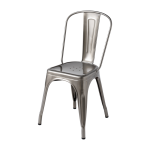 Chaise en acier brut vernis a - tolix