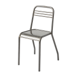 Chaise en acier brut vernis ud - tolix