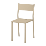 Chaise en acier cr�me take - mati�re grise