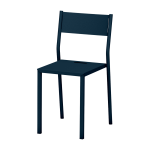 Chaise en acier denim take - mati�re grise