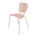 Chaise en acier mat baby pink batchair - mati�re grise
