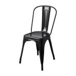 Chaise en acier noir fonc� a - tolix
