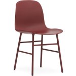 Chaise en acier et pp rouge form - normann copenhagen