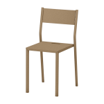 Chaise en acier sable take - mati�re grise