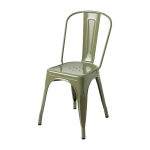 Chaise en acier vert jonc a - tolix