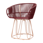 Chaise en acier violet circo - ames