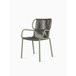 Chaise en aluminium thermolaqu� et corde vert 59x90cm ribbon - vincent sheppard