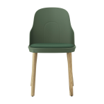 Chaise � l'assise en tissu canvas vert parc et pi�tement en ch�ne allez park vert - normann copenhagen ...