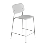 Chaise de bar acier et polypropyl�ne gris doux soft edge 98 cm 95 - hay