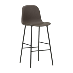 Chaise de bar en acier et pp noir 75�cm form - normann copenhagen