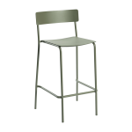 Chaise de bar en aluminium vert august - serax