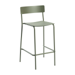 Chaise de bar en aluminium vert august - serax