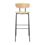 Chaise de bar en ch�ne huil� blanc herman - ferm living