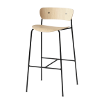 Chaise de bar en ch�ne naturel av9 pavilion - &tradition