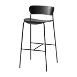 Chaise de bar en ch�ne noir av9 pavilion - &tradition