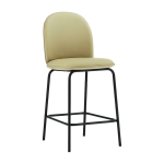 Chaise de bar en cuir sable 65 cm ace - normann copenhagen