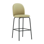 Chaise de bar en cuir sable 75 cm ace - normann copenhagen
