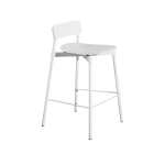 Chaise de bar ext�rieure en m�tal blanc 65cm fromme - petite friture
