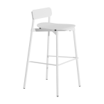 Chaise de bar ext�rieure en m�tal blanc 75cm fromme - petite friture