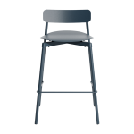 Chaise de bar ext�rieure en m�tal gris bleu 65cm fromme - petite friture