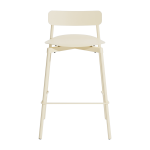 Chaise de bar ext�rieure en m�tal ivoire 65cm fromme - petite friture