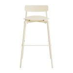 Chaise de bar ext�rieure en m�tal ivoire 75cm fromme - petite friture