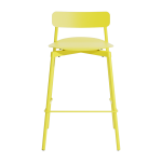Chaise de bar ext�rieure en m�tal jaune 65cm fromme - petite friture