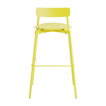 Chaise de bar ext�rieure en m�tal jaune 75cm fromme - petite friture