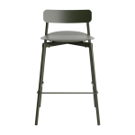 Chaise de bar ext�rieure en m�tal vert bouteille 65cm fromme - petite friture