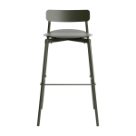 Chaise de bar ext�rieure en m�tal vert bouteille 75cm fromme - petite friture