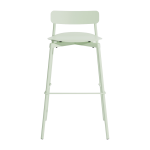 Chaise de bar ext�rieure en m�tal vert pastel 75cm fromme - petite friture
