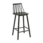 Chaise de bar en fr�ne noir 63 cm zigzag - hans k