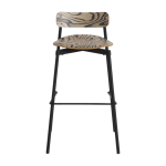 Chaise de bar en h�tre et aluminium alpi 91 cm fromme - petite friture