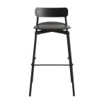 Chaise de bar en h�tre et aluminium noir 91 cm fromme - petite friture