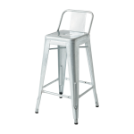 Chaise de bar de jardin en acier galvanis� 65cm hpd 65 - tolix