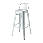 Chaise de bar de jardin en acier galvanis� 75cm hpd 75 - tolix
