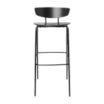 Chaise de bar en m�tal noir m 76 cm herman - ferm living