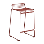 Chaise de bar en m�tal rouge 65 cm hee - hay