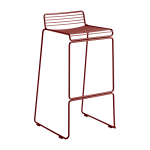 Chaise de bar en m�tal rouge 75 cm hee - hay