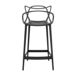 Chaise de bar noire 65 cm masters - kartell