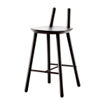 Chaise de bar noire 65 cm na�ve - emko