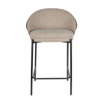 Chaise de bar en placage en fr�ne marron 50x53x87cm rodin - dutchbone