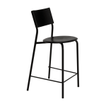 Chaise de bar en plastique recycl� noir graphite 65 cm ssd - tiptoe