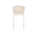 Chaise de bar en tissu et m�tal beige 73cm georgia - dutchbone