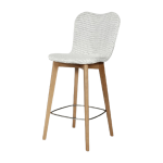 Chaise de bar tress�e blanche 67 cm lily - vincent sheppard