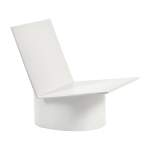 Chaise basse en acier blanche val�rie - serax