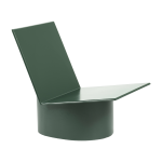 Chaise basse en acier verte val�rie - serax