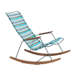 Chaise ber�ante en m�tal et plastique bleu vert multicolore 2 click - houe