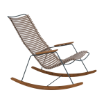 Chaise ber�ante en m�tal et plastique sable click - houe